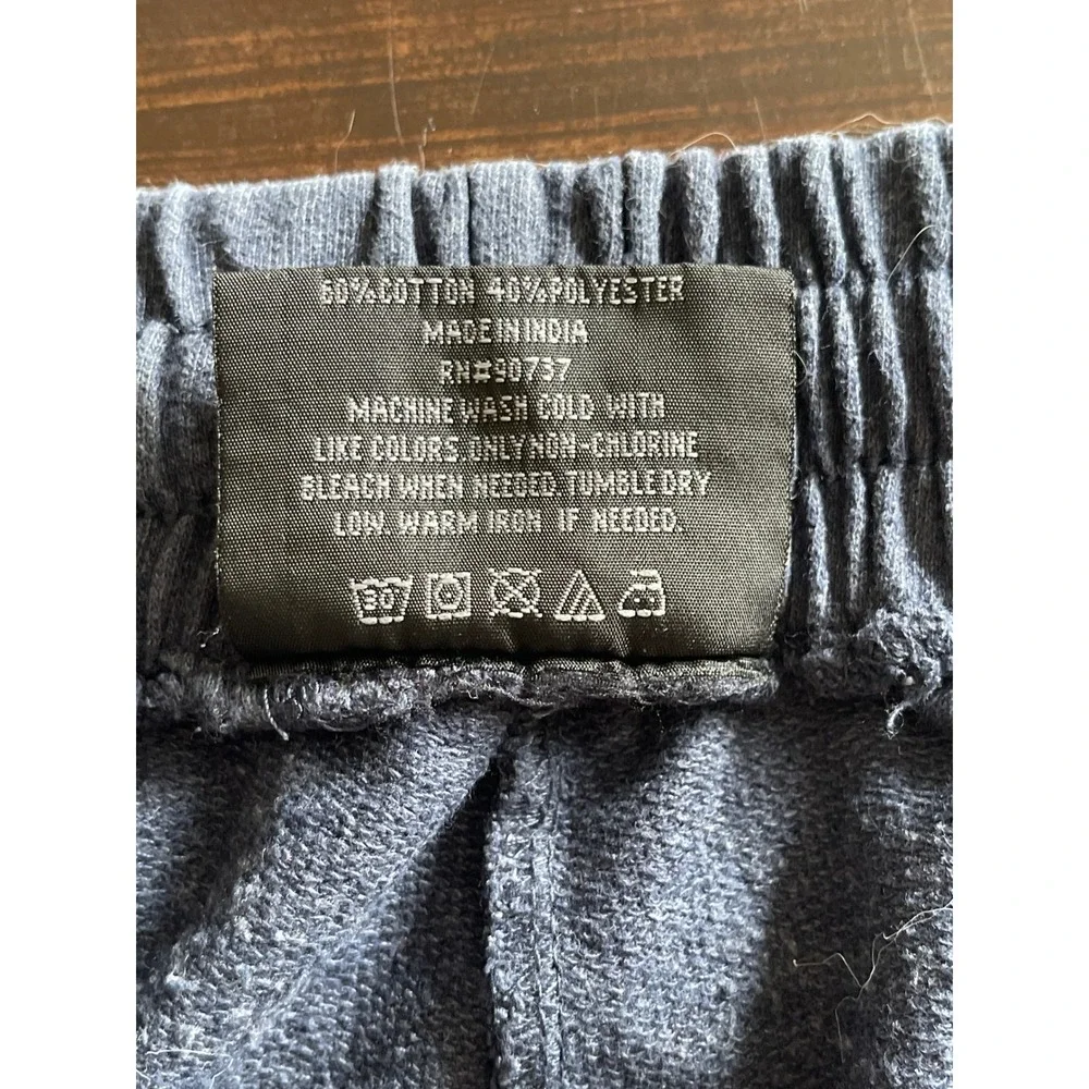 True‎ Religion Brand Mens Sweatpants Joggers Navy Blue Logo Elastic Waist